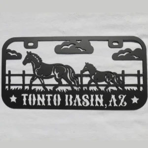 Tonto Basin Lic Plate