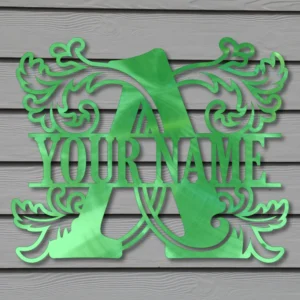“A” Leafy MonoGram