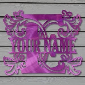 “E” Leafy MonoGram