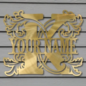 “K” Leafy MonoGram