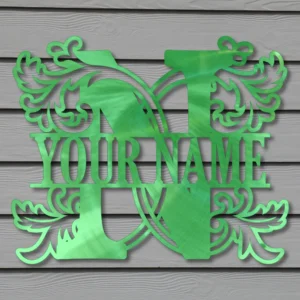 “N” Leafy MonoGram