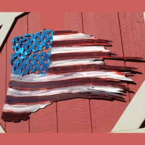 3' Ragged US Flag