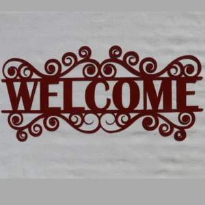Swirly Welcome Sign
