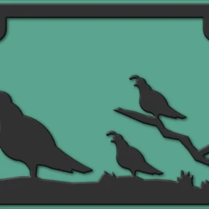 Quail License Plate