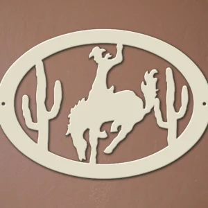 9" Bronc Rider Oval