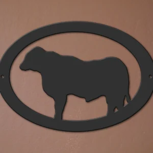 9" Cow Oval