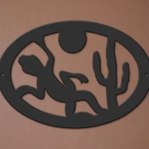 9" Desert Gecko Oval