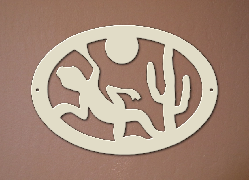 9" Desert Gecko Oval - Image 2